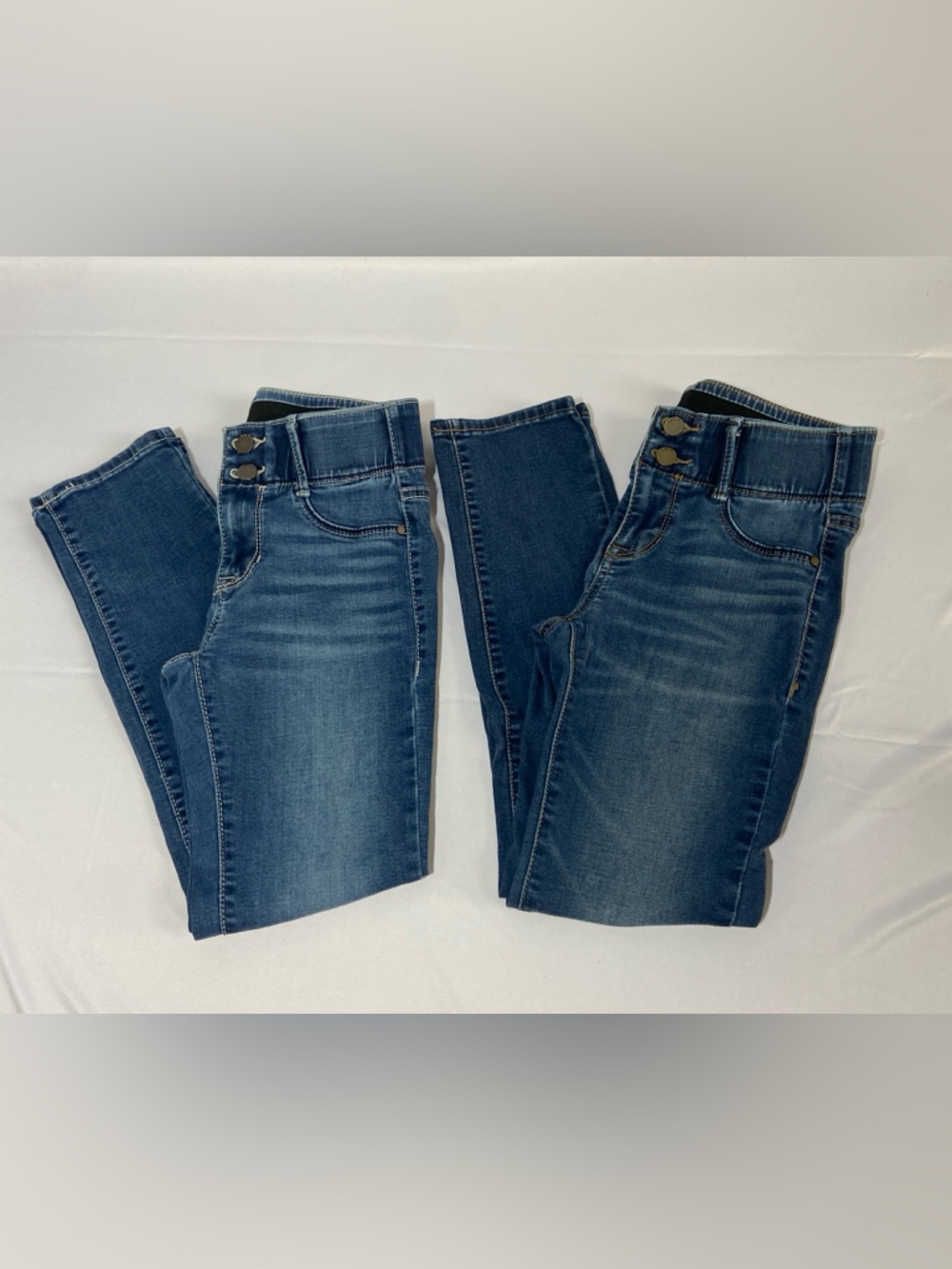 Pair of 2 "Tummy Control" Mid-Rise Straight Leg Jeans